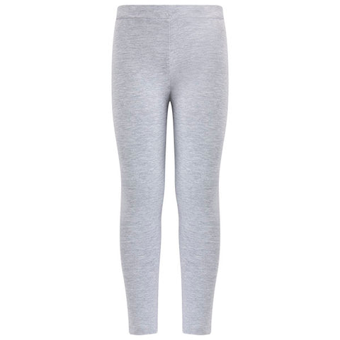 LEGGINGS MAILLE GRIS MÉLANGÉ FILLE