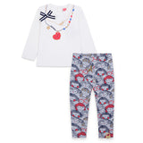T-SHIRT JERSEY E LEGGINGS FELPA - TUC TUC - Sesso: Bambina - Colore: uni - Stagione: Autunno-Inverno