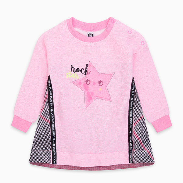 Vestitino de la Ligne Vêtements Fille Tuc Tuc avec boutons-pression sur l'épaule et application e...