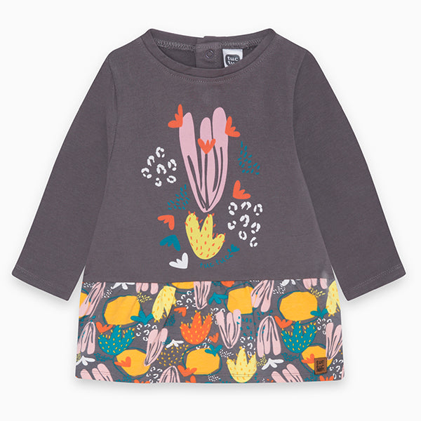 Robe de la Ligne Vêtements Fille Tuc tuc en molleton, avec boutons-pression au dos ; partie infér...