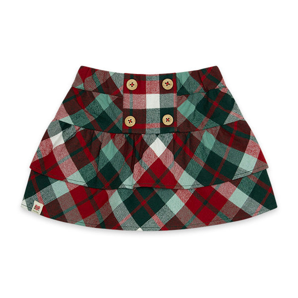 Jupe à double volant, de la ligne vêtements pour fille Tuc Tuc, collection Highlands,
  avec moti...
