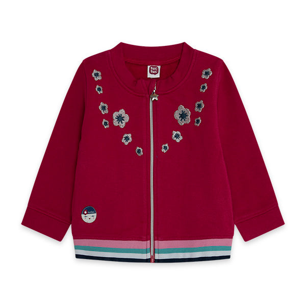 Sweat-shirt de la ligne vêtements Fille Tuc Tuc, collection Kyoto Girls. Avec zip
  à l'avant et ...