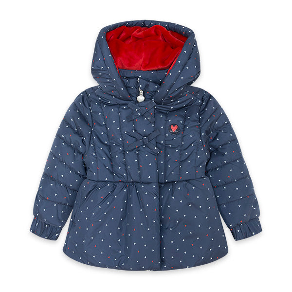 Parka de la ligne vêtements fille Tuc tuc, collection Hello London, avec
  capuche et intérieur e...