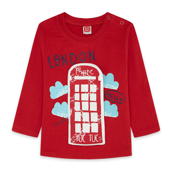 T-shirt de la ligne Vêtements Enfant Tuc Tuc, avec une application amusante sur le devant.

   

...