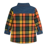 CHEMISE EN FLANELLE ET DENIM