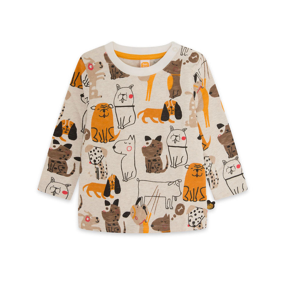 Maglietta de la Ligne Vêtements Enfant Tuc Tuc, avec motif intégral et bouton-pression à l'épaule...