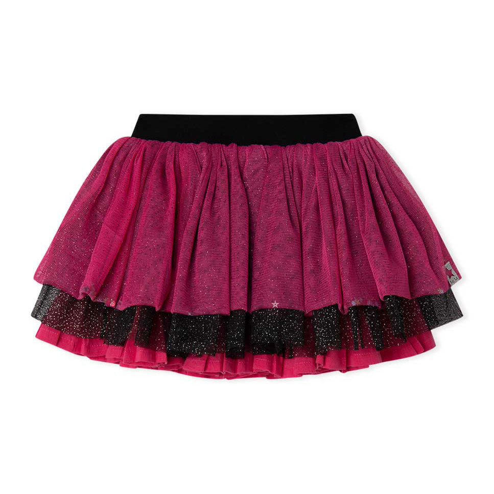 Jupe de la ligne Vêtements Fille Tuc Tuc en tulle à volants, avec élastique à la taille.
 
Compos...