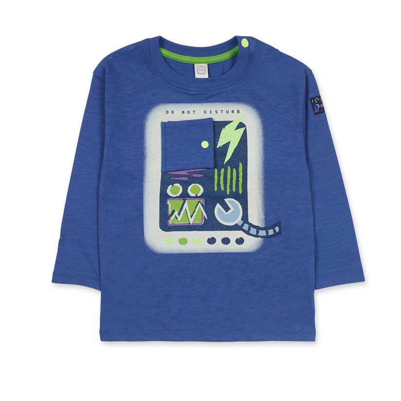 Maglietta de la Ligne Vêtements Enfant Tuc Tuc, à manches longues, avec des applications et des i...