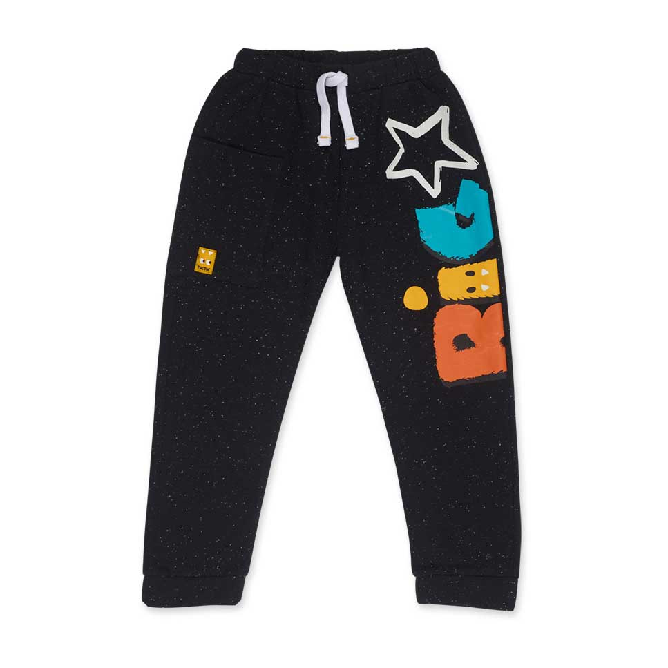 Pantalon de la Ligne Vêtements Enfant Tuc Tuc, modèle survêtement avec cordons à la taille et imp...