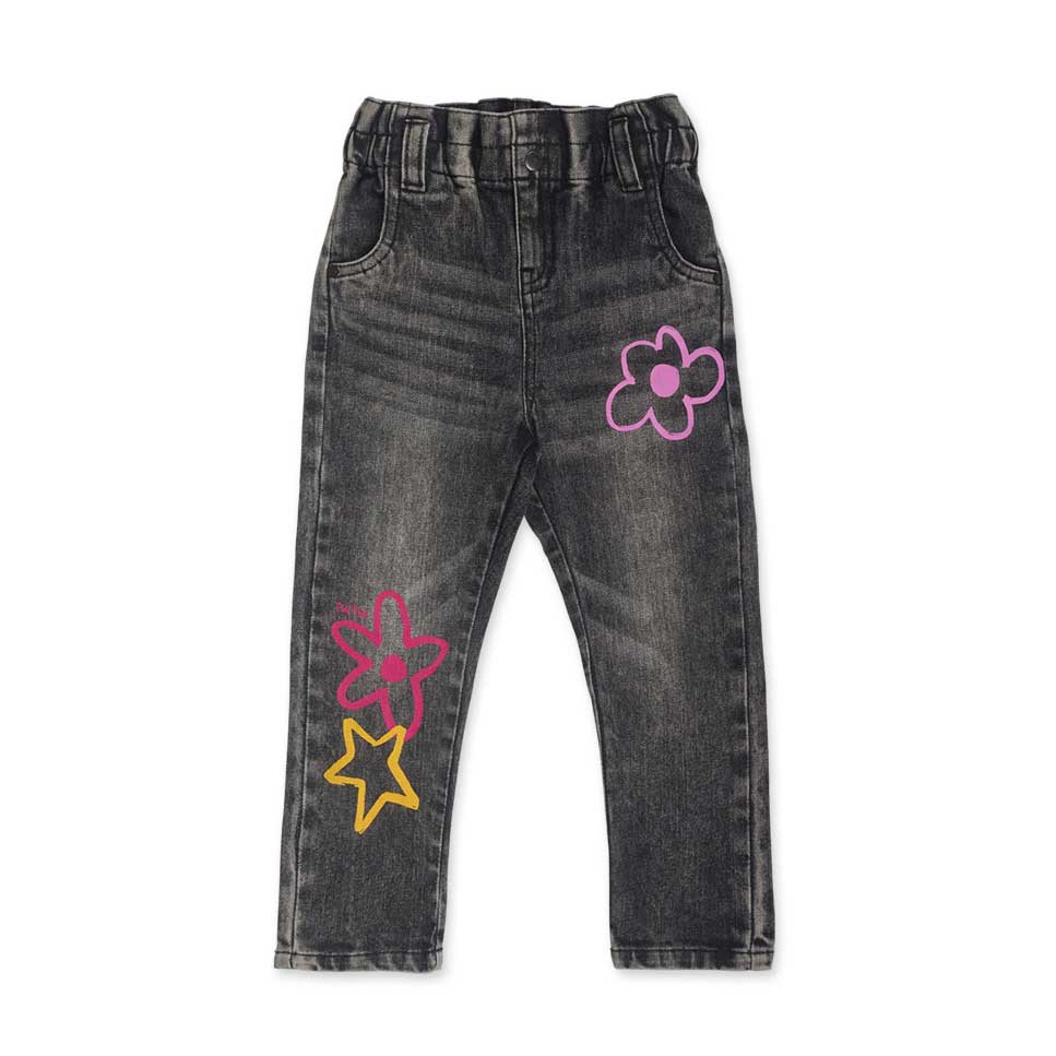 Pantalon jean de la Ligne Vêtements Fille Tuc Tuc, avec élastique et taille réglable à la taille....