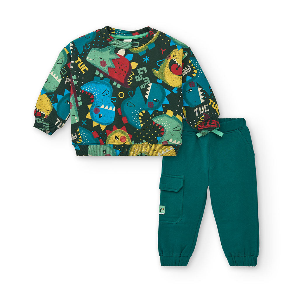 Combinaison de la Ligne Vêtements Enfant Tuc Tuc, avec sweat-shirt fermé aux couleurs vives et pa...
