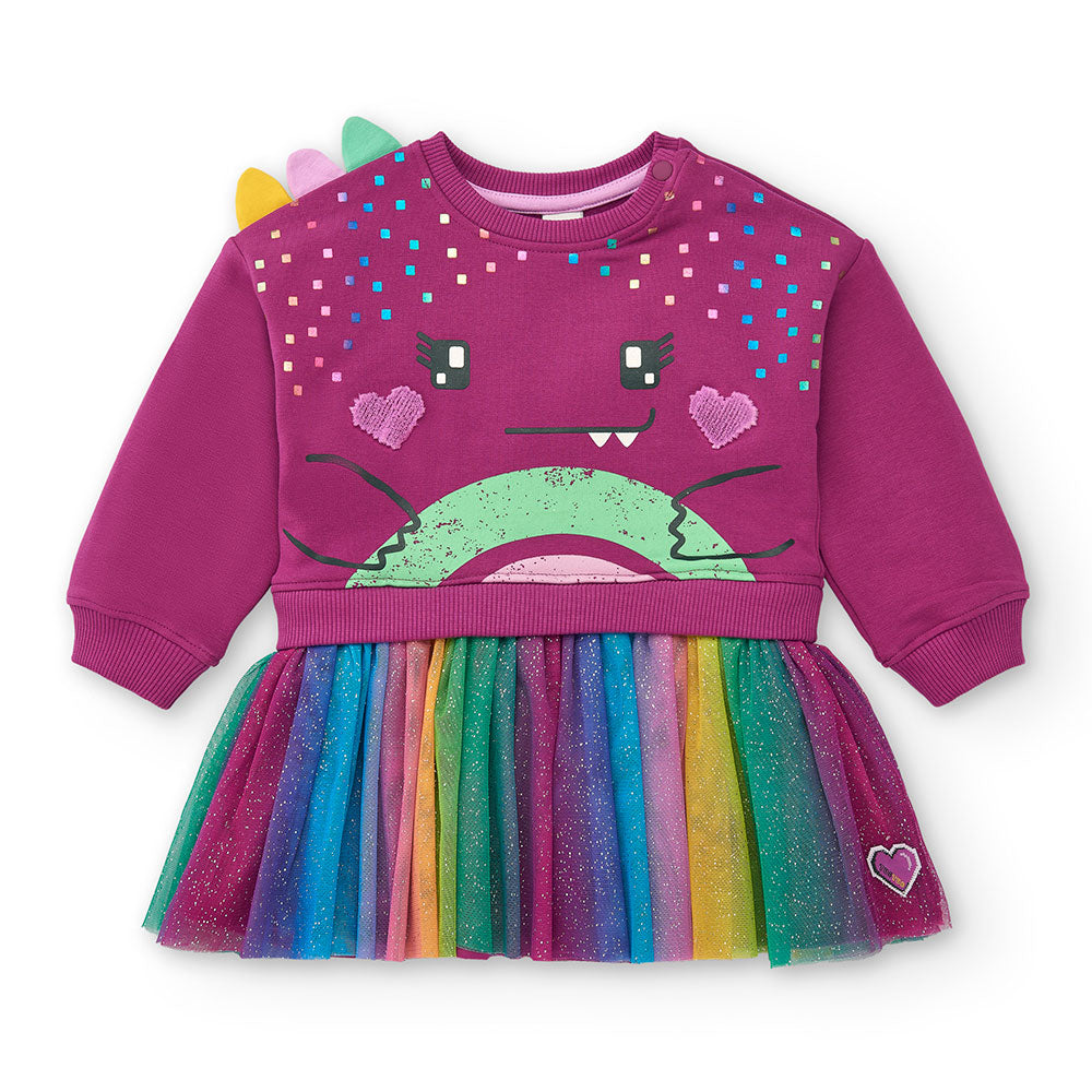 Abito de la Ligne Vêtements Fille Tuc Tuc avec partie supérieure en molleton avec applications en...