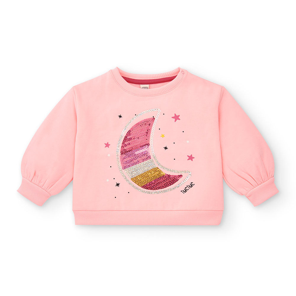Sweat-shirt de la Ligne Vêtements Fille Tuc Tuc, avec application de paillettes sur le devant.
 
...