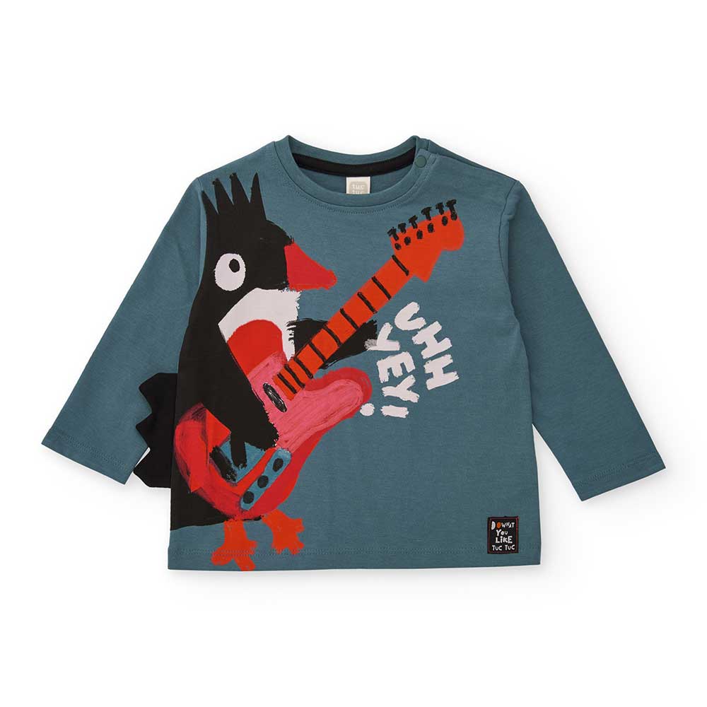 Maglietta a maniche lunghe della Linea Abbigliamento Bambino Tuc Tuc, con bellissima stampa sul d...