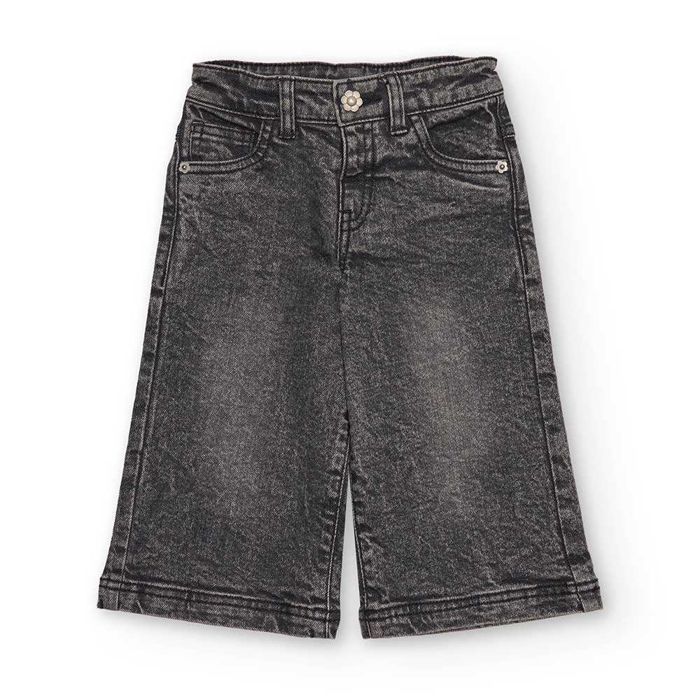 Pantalone jeans della Linea Abbigliamento Bambina Tuc Tuc, con modello largo e misura regolabile ...