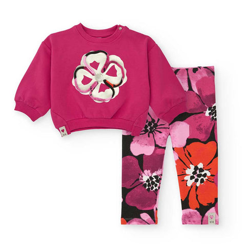 FELPA E LEGGINGS - TUC TUC - Sesso: Bambina - Colore: Fucsia - Stagione: Autunno-Inverno