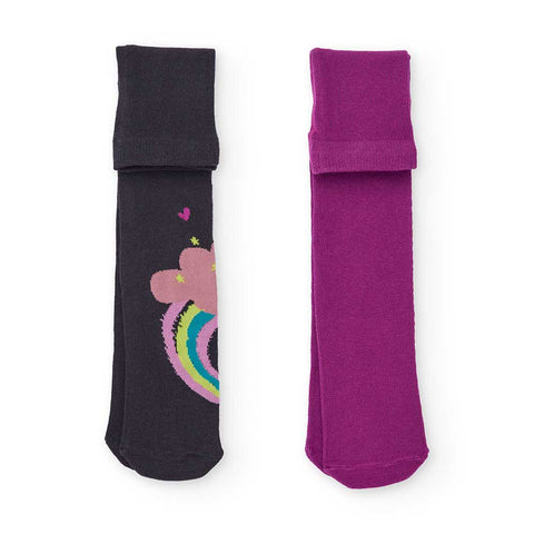 CONFEZIONE DI 2 PAIA DI CALZAMAGLIA - Tuc Tuc - Sesso: Bambina - Colore: Grigio - Stagione: Autunno-Inverno