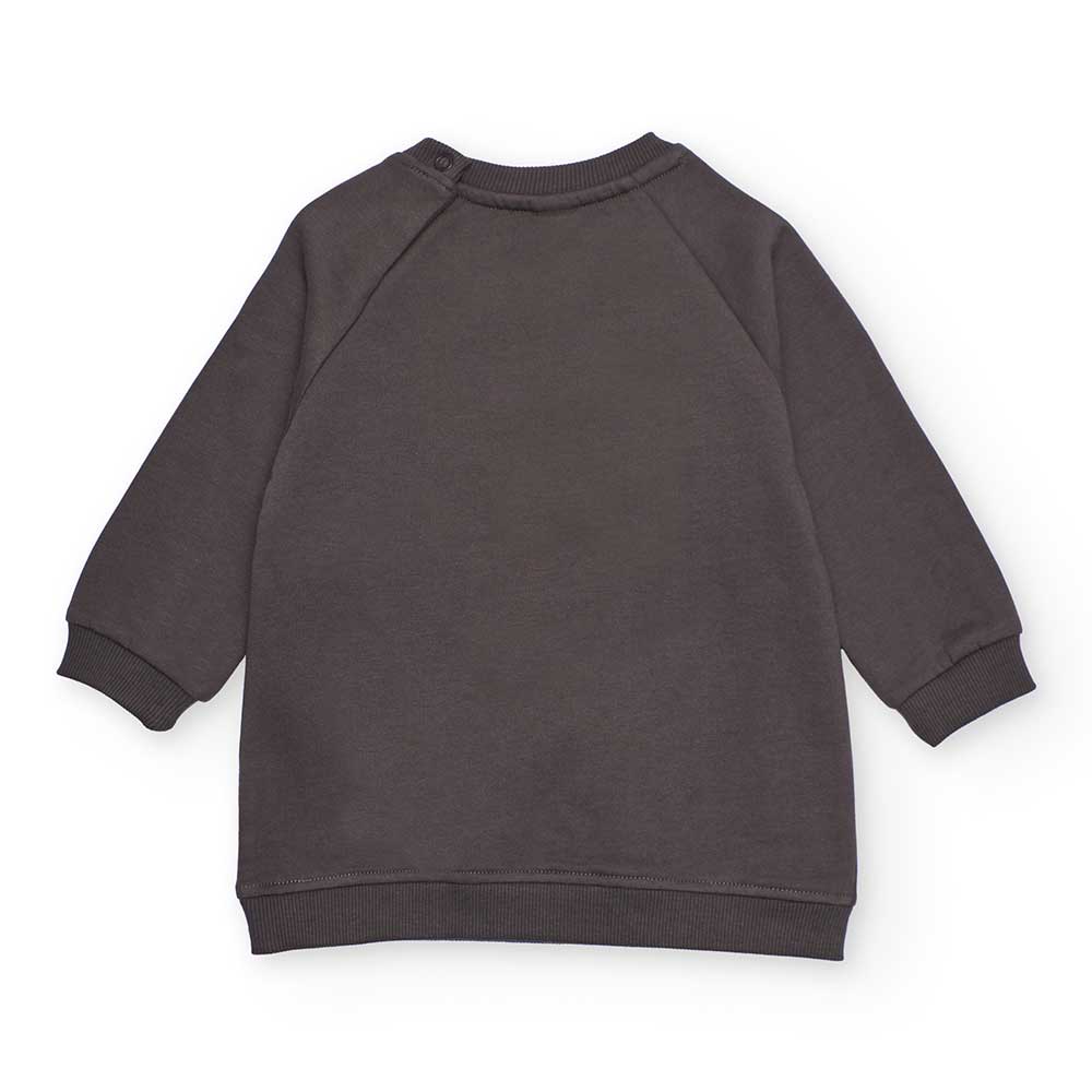 Abito della Linea Abbigliamento Bambina Tuc Tuc, con modello a felpona con stampa colorata sul da...