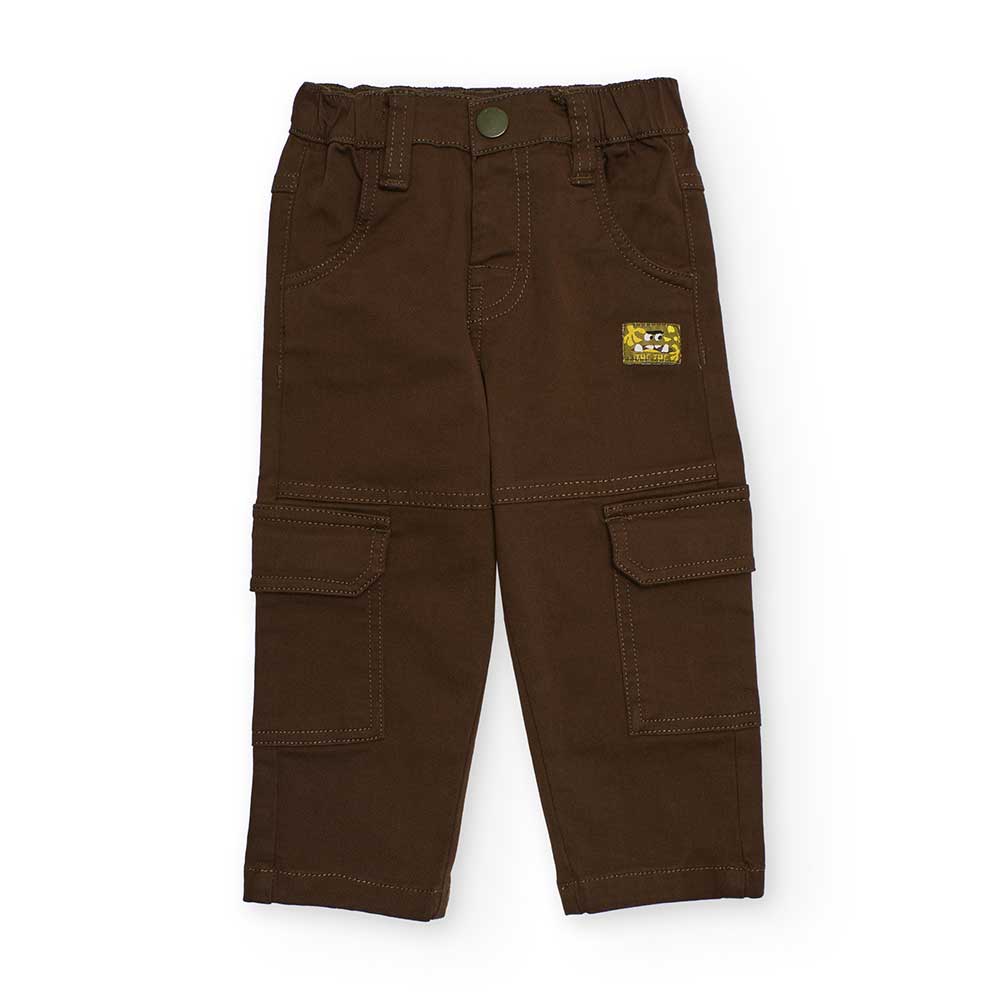 Pantaloni della Linea Abbigliamento Bambino Tuc Tuc, in tela di cotone, modello cargo, con tasche...