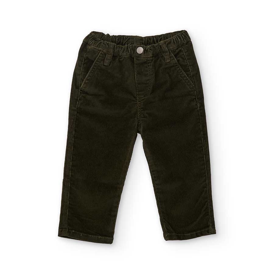 Questi pantaloni in velluto sono il capo perfetto per accompagnare i tuoi piccoli durante le gior...