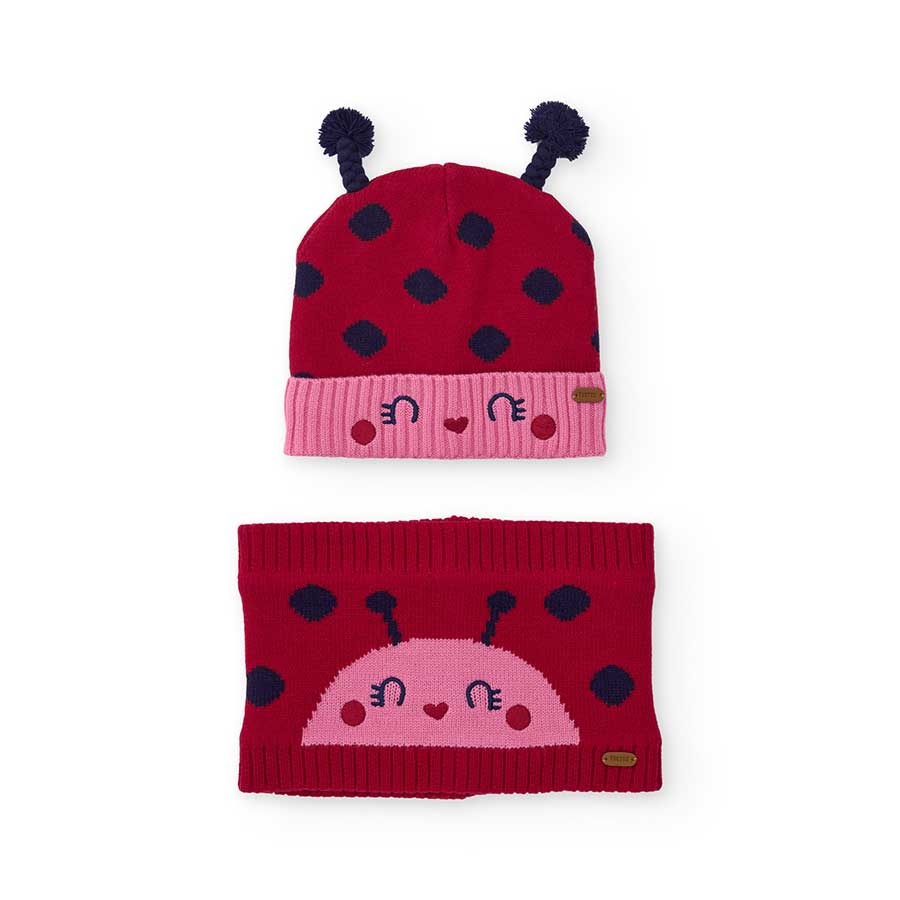 Offrez à votre tout-petit une touche de gaieté avec cet ensemble d'hiver composé d'un bonnet à po...