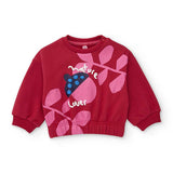 FELPA STAMPATA E LEGGINGS FIORATI