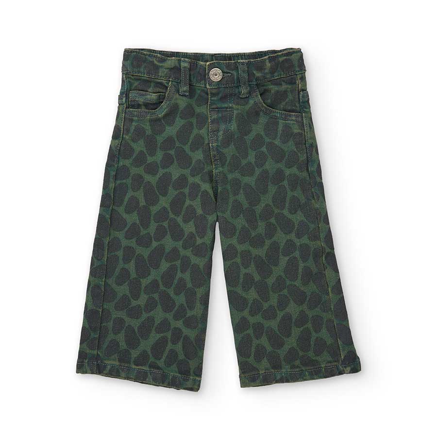 Questi pantaloni a zampa sono perfetti per le tue bimbe nelle giornate fresche di autunno e inver...