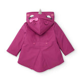VESTE IMPERMÉABLE À MOTIF FLORAL AVEC CAPUCHE