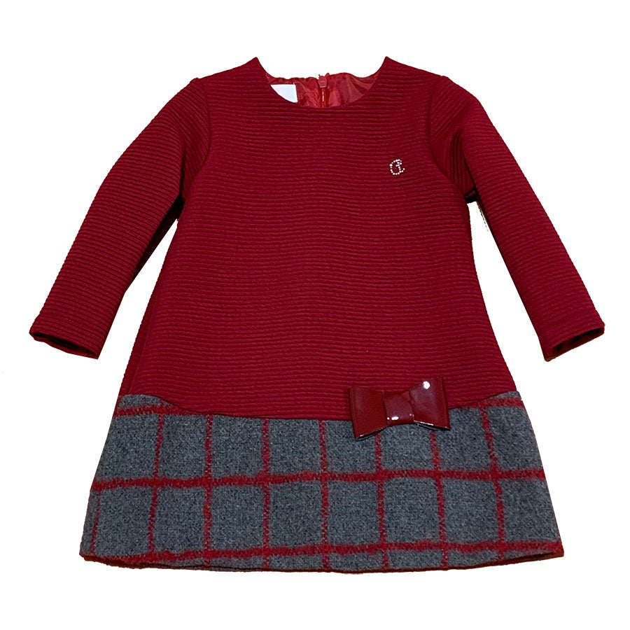 
  Little dress from the Ambarabà girl's clothing line, with zip on the back. Bottom part
  in ch...