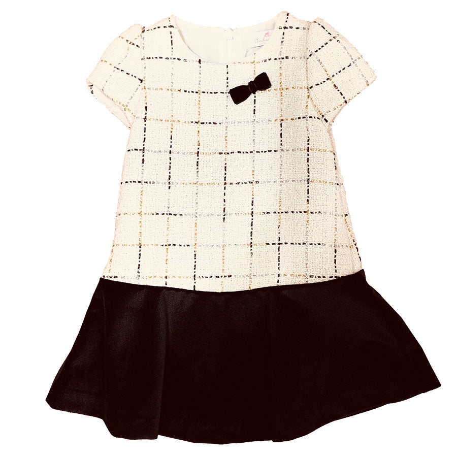 Dress from the Ambarabà Girls' Clothing line, with short sleeves and zip on the back.
Low cut and...