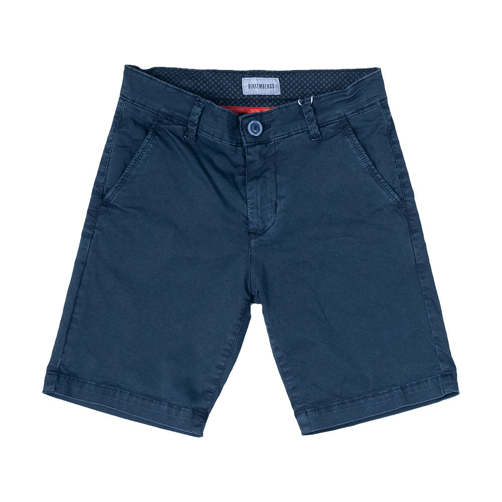 
  Bermuda shorts from the Bikkembergs children's clothing line with side and front pockets
  beh...