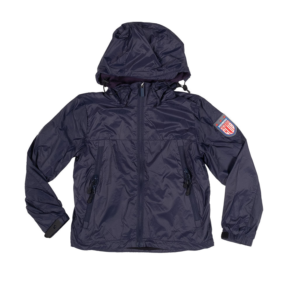 
Jacket from the Bikkembergs children's line, windproof, with zip closure and hood. Inside mesh a...