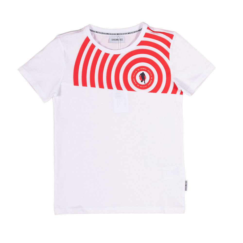 
Short-sleeved T-shirt from the Bikkembergs Children's Clothing Line, with print on the front in ...