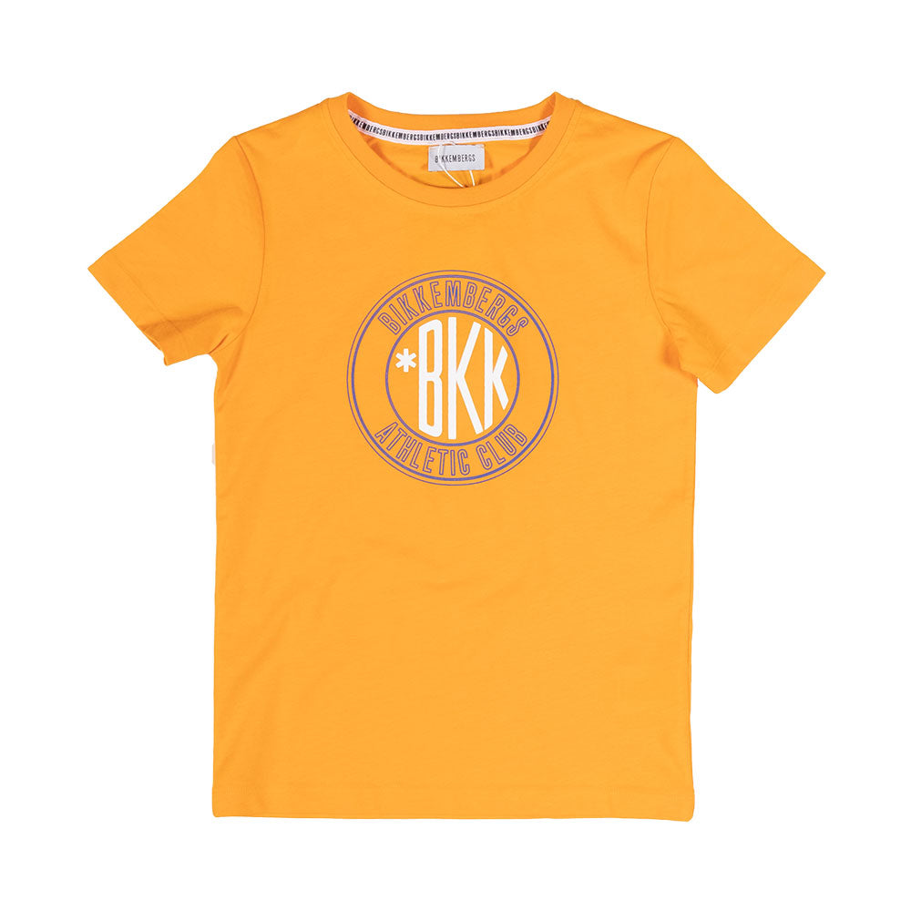 
Short-sleeved T-shirt from the Bikkembergs children's clothing line, with round print on the fro...