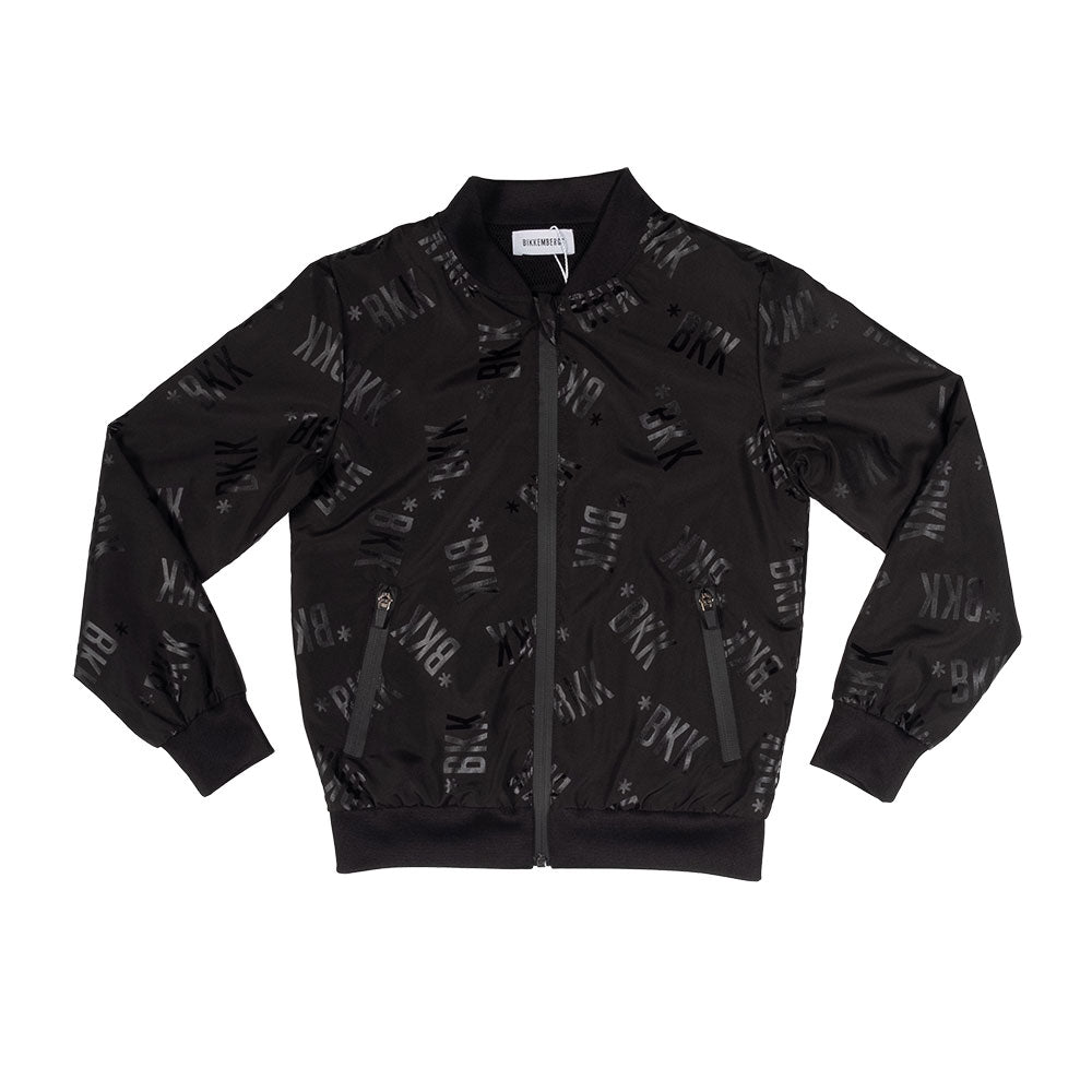 
Jacket from the Bikkembergs children's line, windproof, with zip closure and short bomber-style ...