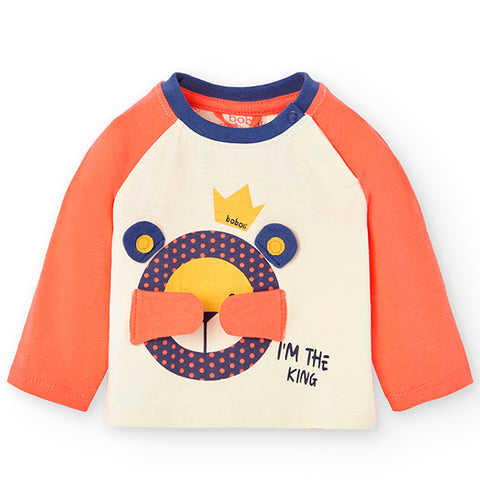 Two-tone jersey t-shirt for babies -BCI