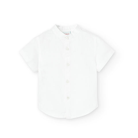Short sleeve linen shirt for boy