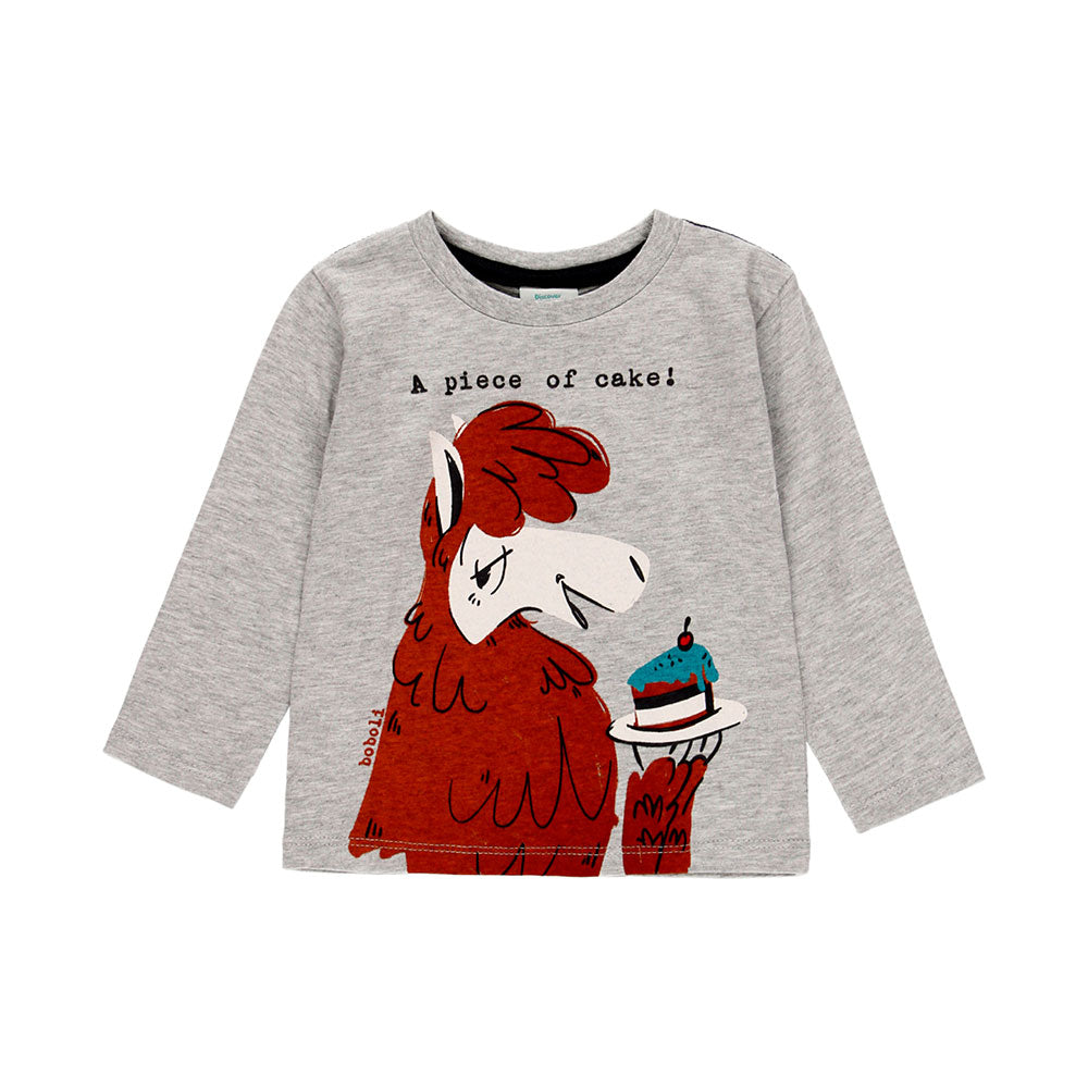 

Long-sleeved T-shirt from the Boboli Children's Clothing Line, with brightly colored print on t...