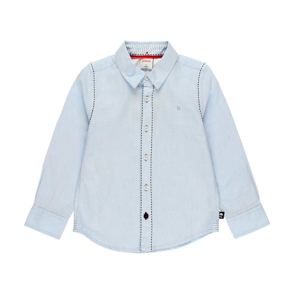 Shirt from the Boboli Children's Clothing Line, with contrasting color stitching and elbow pads.
...