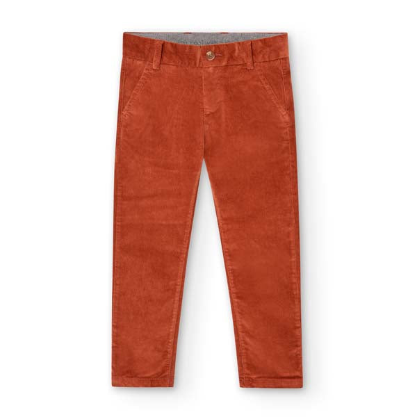 
Trousers from the Boboli children's clothing line, in striped velvet, with a regular five-pocket...