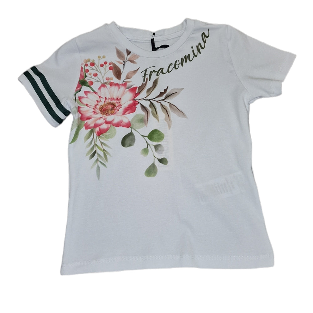 
Shirt of the Clothing Line Girls Fracomina, with colored print on the front and edges of grein g...