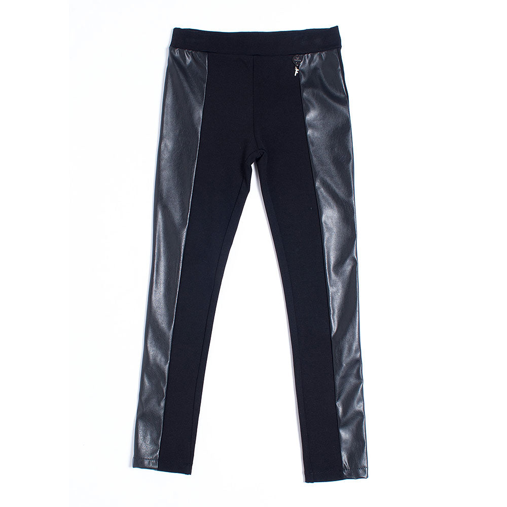 
  Leggings trousers from the Fracomina Mini girl's clothing line, with elastic
  at the waist an...