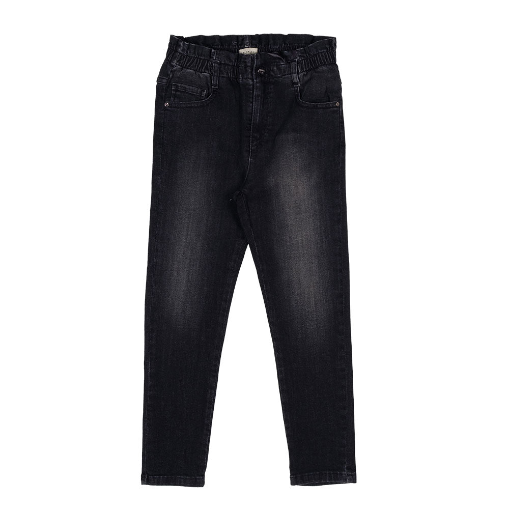 
Jeans trousers from the Fracomina Children's Clothing Line, high-waisted with elastic, wide mode...
