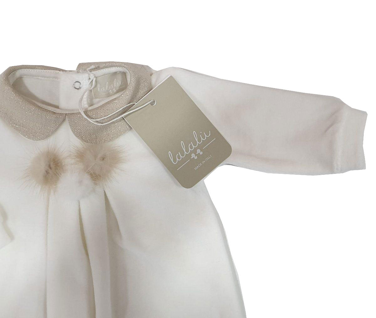 
  Lalalù Girl's Clothing Line Plain-coloured Lalalù with pon pon on the front
  and collar with ...