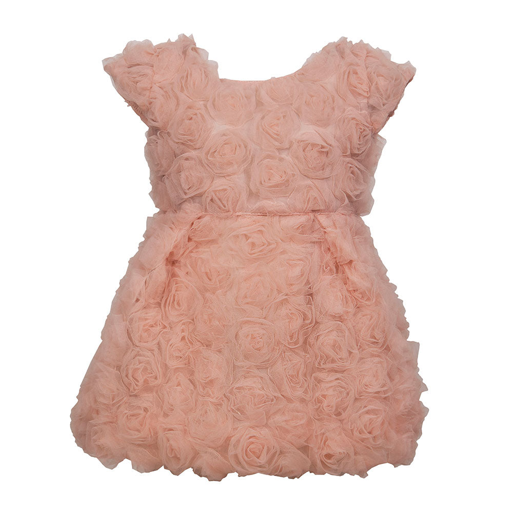 
  Sleeveless dress from the M&B Fashion Childrenswear Line, all covered
  of roses in toulle. Li...