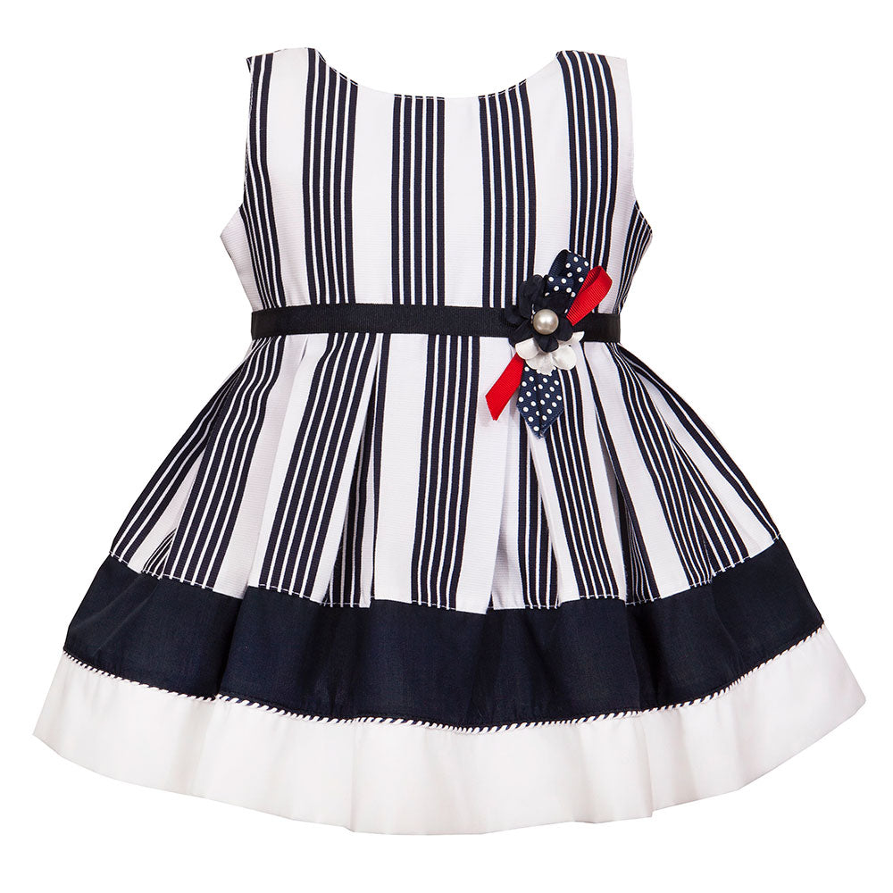 
  Dress from the M&B Fashion Childrenswear Line with wide skirt, band
  on the bottom and waist ...