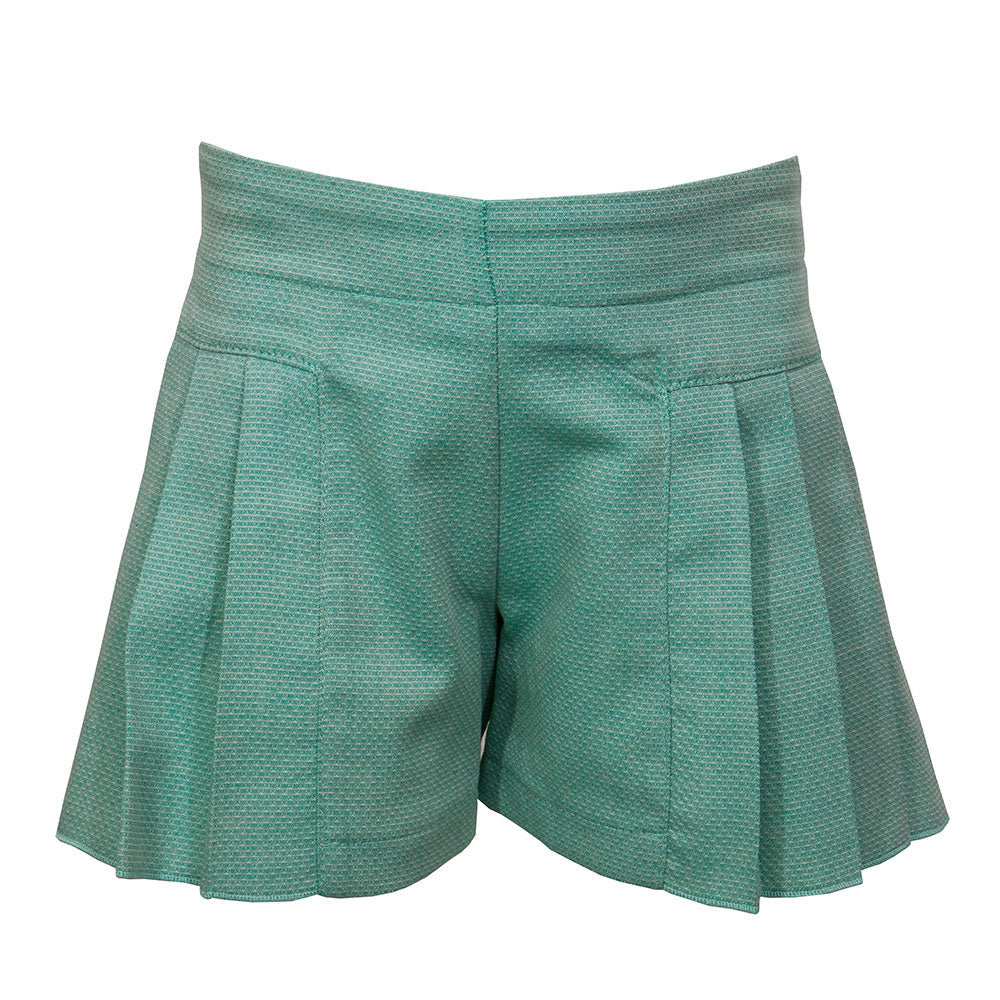 
  Shorts from the M&B Fashion Childrenswear Line with pleats with elastic
  at the waist on the ...