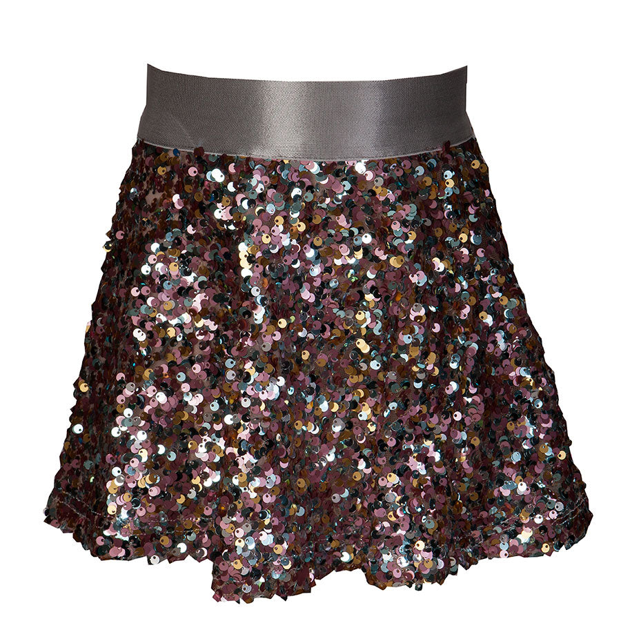 
  M&amp;B Fashion Girls' Clothing Line skirt with elastic waistband
  all covered in sequins.


...