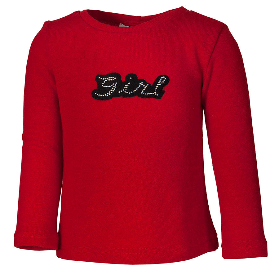 
  Long-sleeved shirt from the M&B Fashion Girl's Clothing Line with application
  of rhinestones...