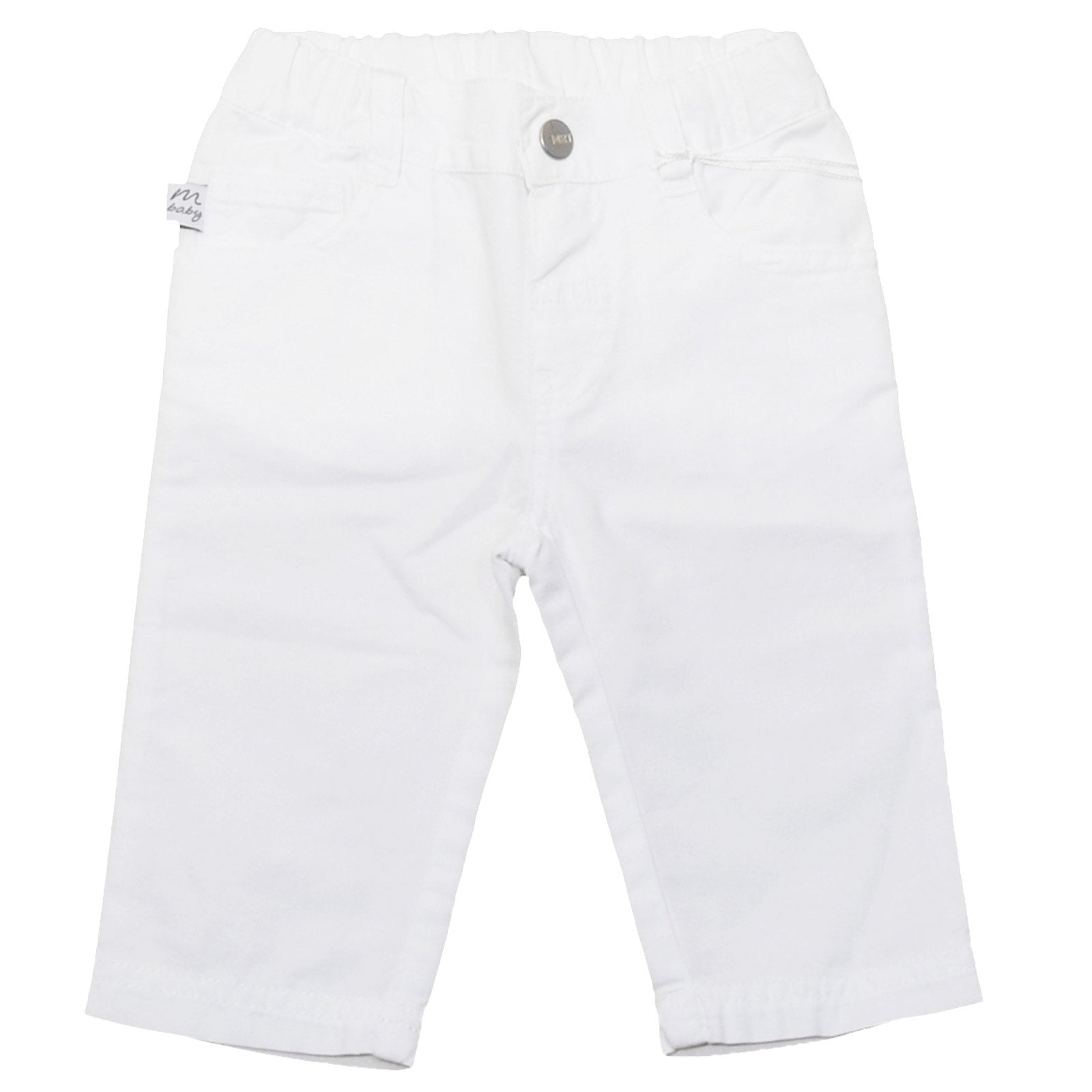 
  5-pocket twill trousers from the children's clothing line Mirtillo. 


  100% cotton. 
